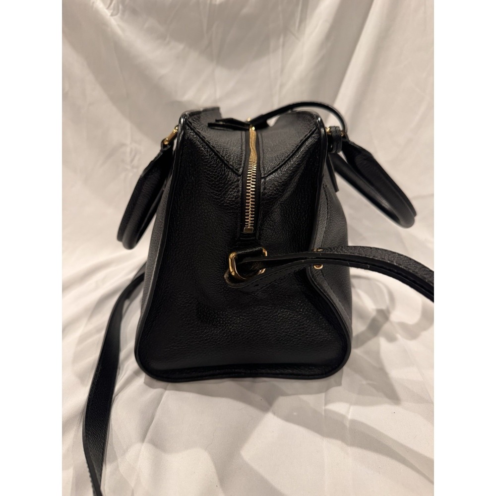 Alexander McQueen Skull Crossbody Bag Black Pebbled Leather Gold Hardware - Picture 5 of 14